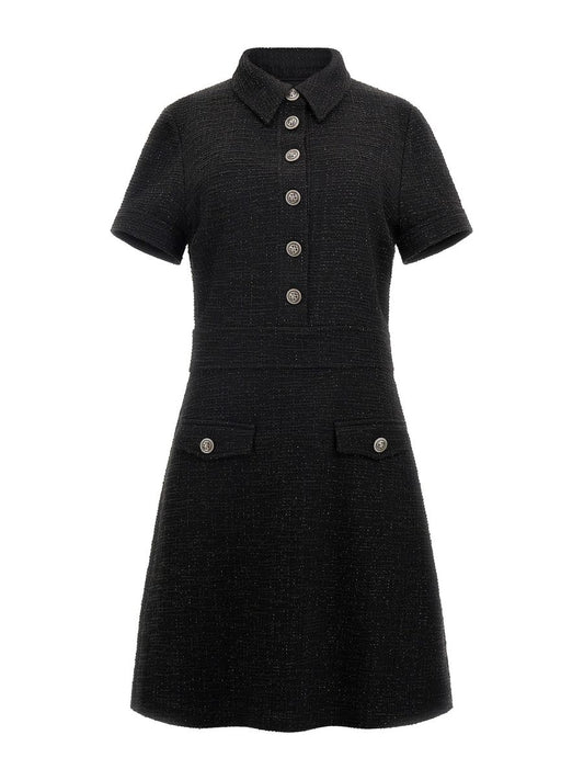 SS TAMARA BELTED TWEED DRESS
