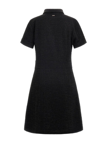 SS TAMARA BELTED TWEED DRESS