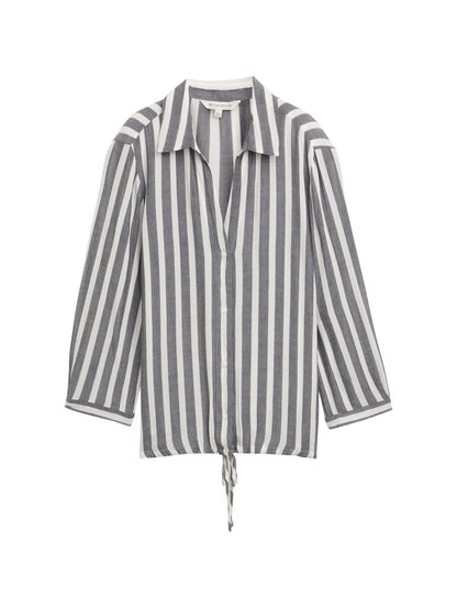 Regular Fit Bluse in Knitter-Optik