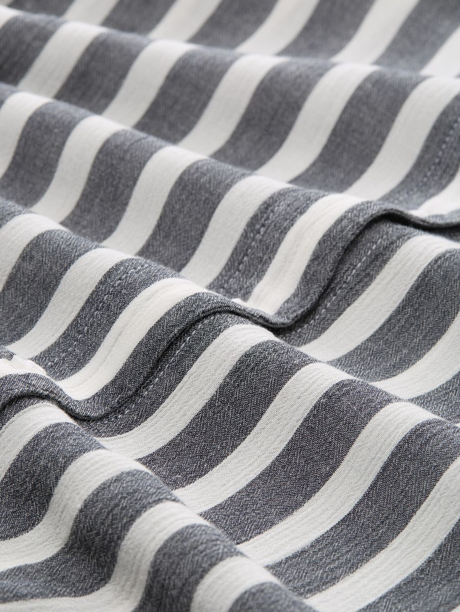 Regular Fit Bluse in Knitter-Optik