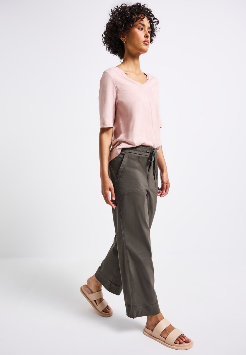 Casual Fit Hose mit Turn-Up