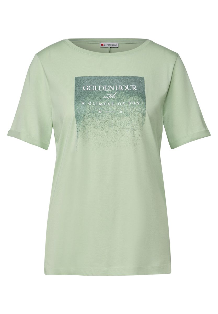 Shirt mit Schimmer-Print