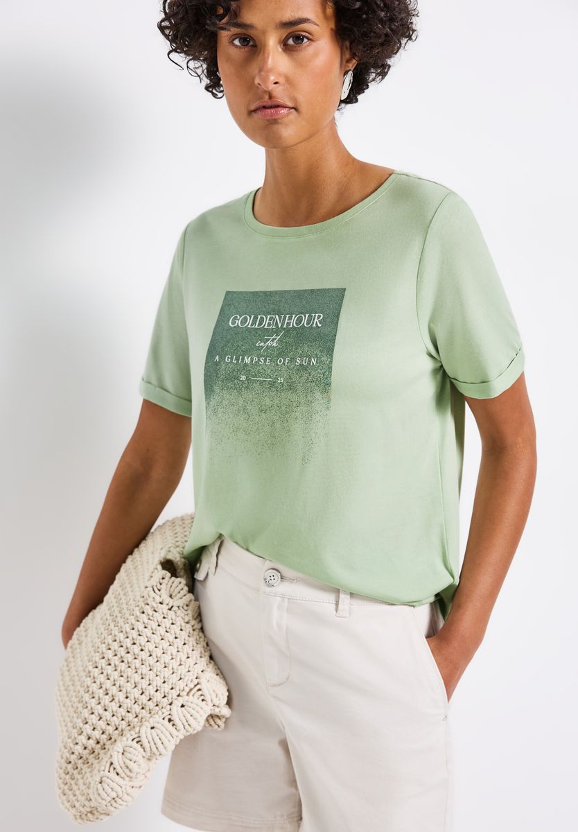 Shirt mit Schimmer-Print