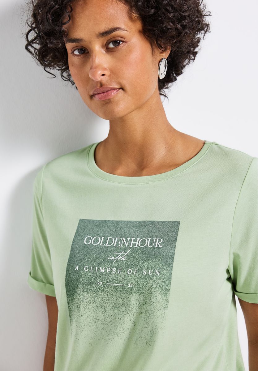 Shirt mit Schimmer-Print
