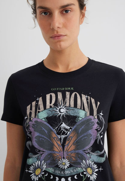 BUTTERFLY PRINTED  T-SHIRT
