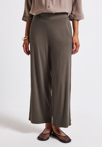 Wide Leg Jersey-Hose