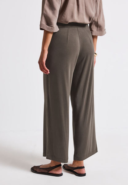 Wide Leg Jersey-Hose