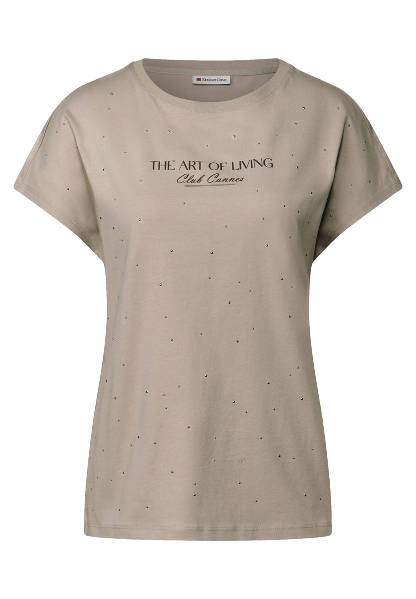 Shirt mit Schmucksteinen