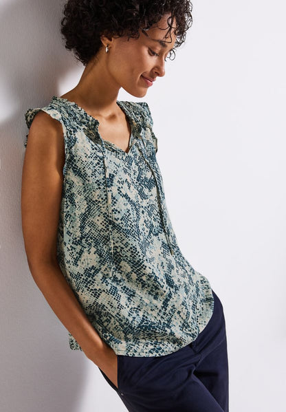 Bluse mit Snake Print